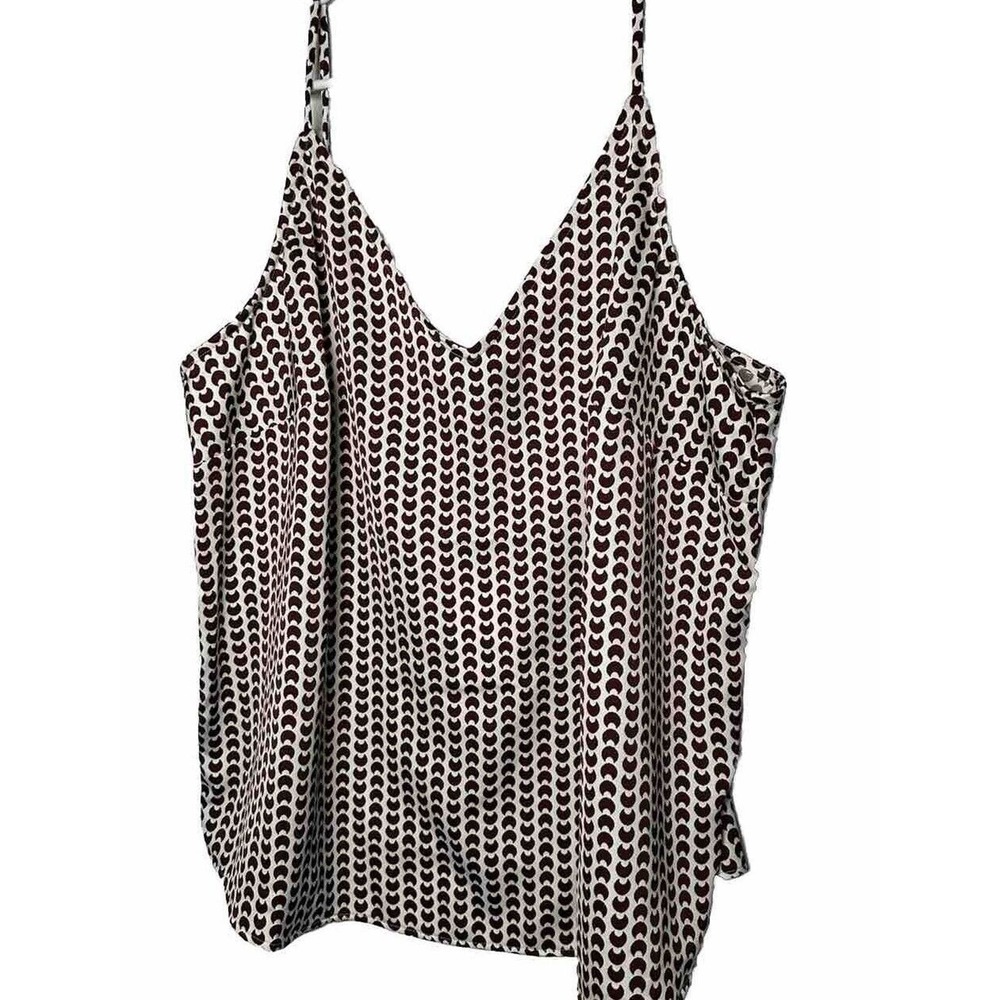 A New Day Women's Cami‎ MAtte satin V neck Pullover Dark brown Size XXL - Picture 2 of 5
